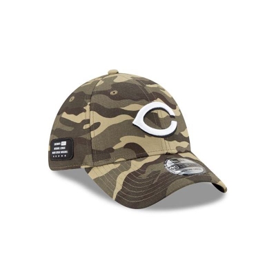Cincinnati Reds Gorra | New Era MLB Armed Forces Weekend 39thirty Stretch Fit Cap Mexico - Verdes